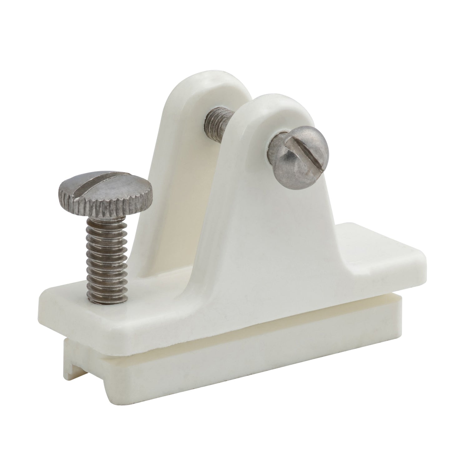 3/16" x 5" Bolt White Nylon Deck Hinge/Slide Lock Combo Sliding Deck Hinge