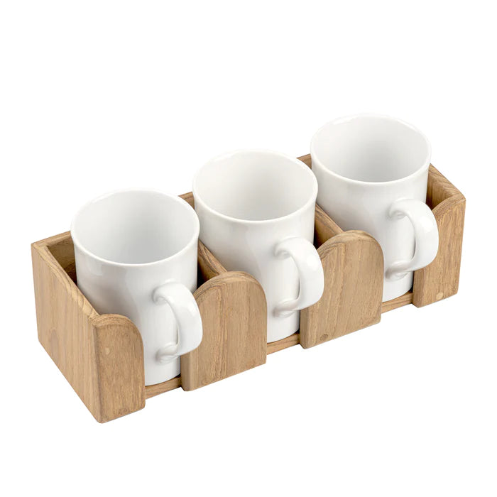 Whitecap Porta Binocolo In Teak - Supporto Da Tavolo Per Nautica E Camper