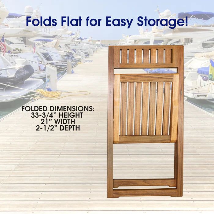 Premium Grade Teak Folding Slat Chair