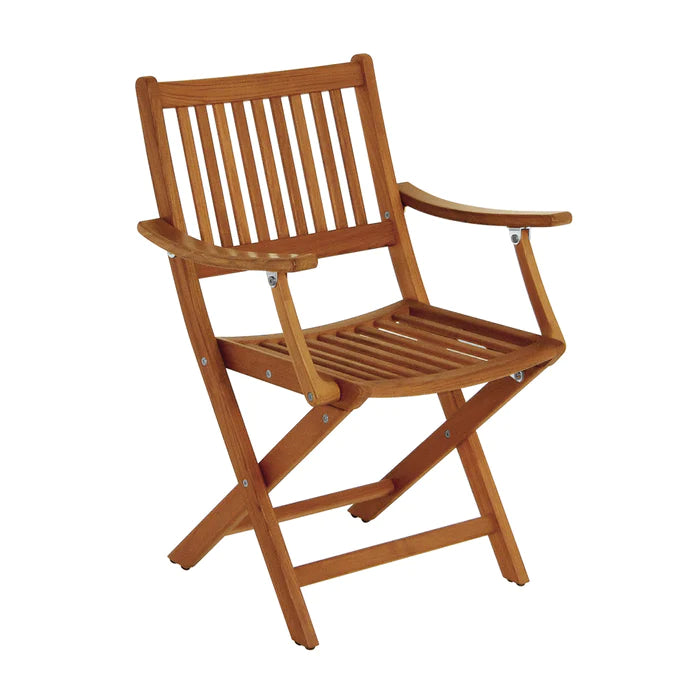 Premium Grade Teak Folding Chair with Arms – Whitecap Marine Hardware