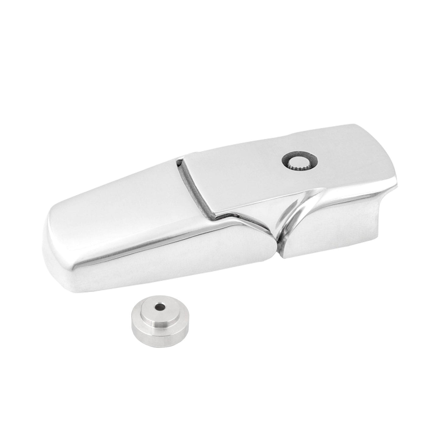 Non-Locking 316 Stainless Steel Draw Latch with Oval Keeper