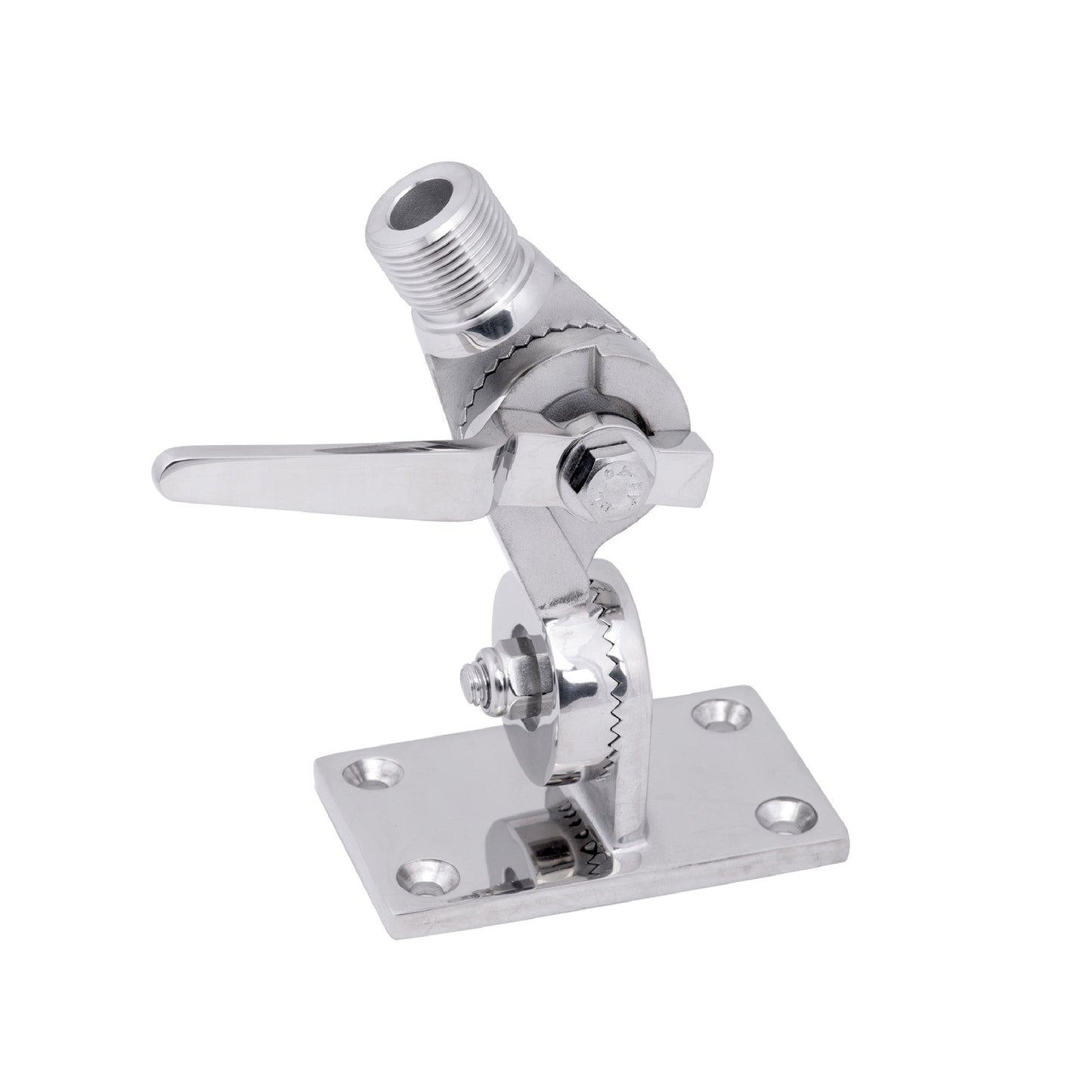 3-3/4" x 2-1/4" 316 Stainless Steel Ratchet/Antenna Mount