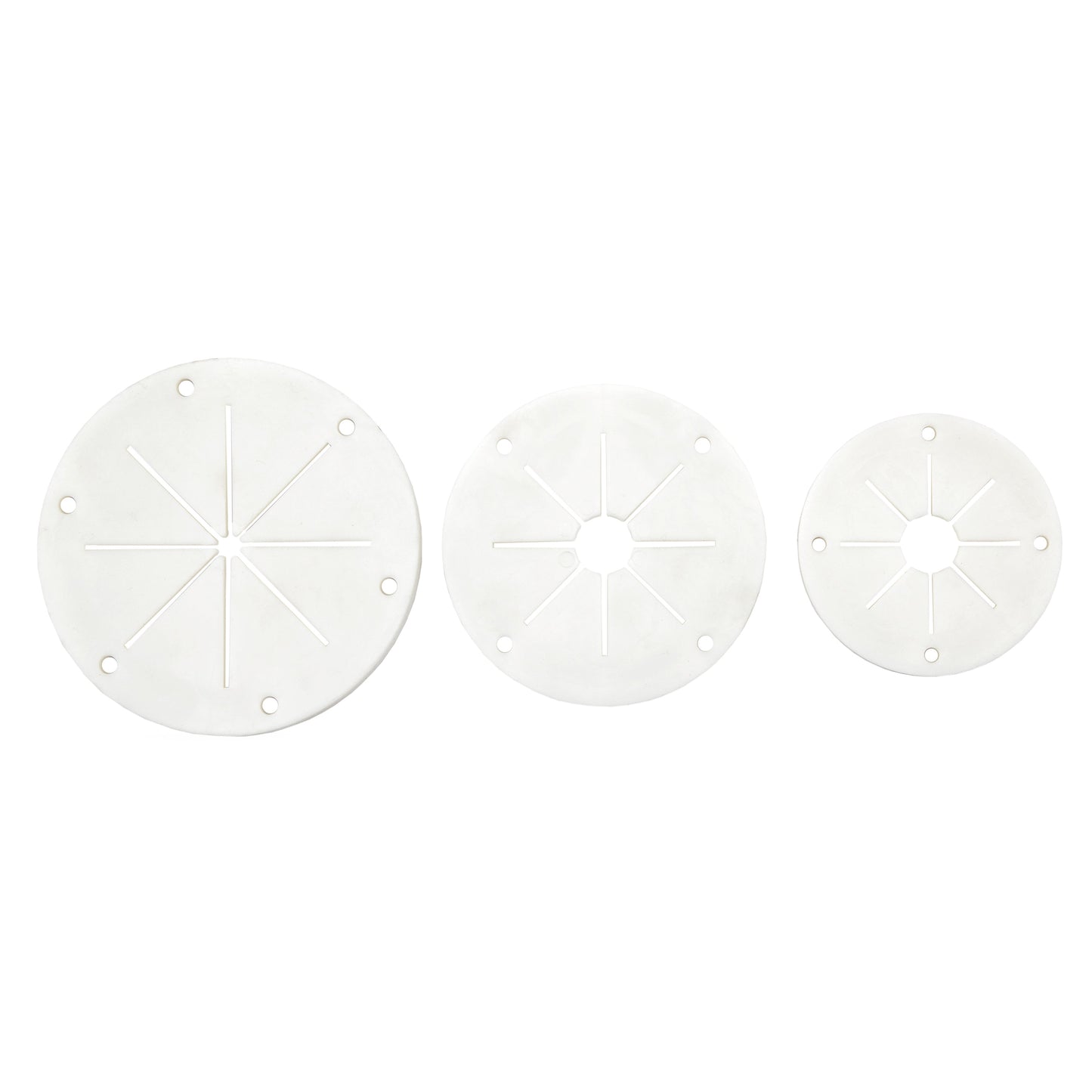 3-3/8" White Rubber Utility Grommet