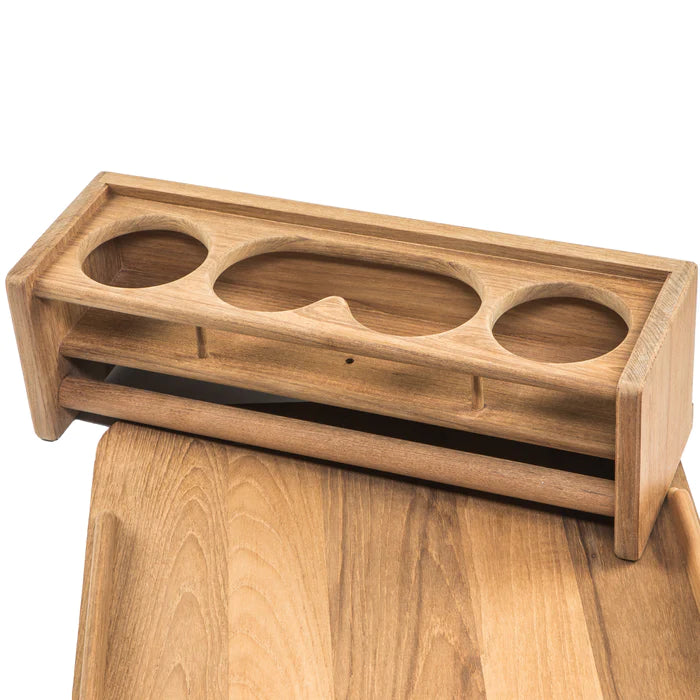 16" Premium Grade Teak Four Drink Holder with Removable Cockpit Table