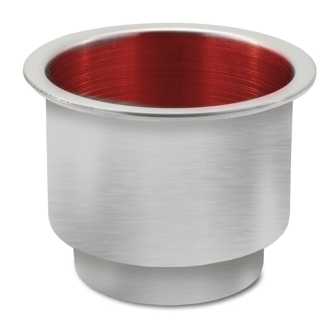 Stainless Steel Flush Drink Holder with Red LED Light