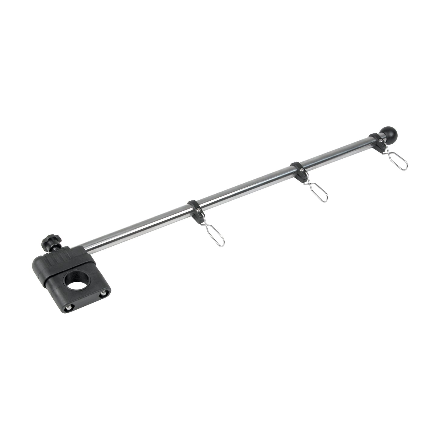 17" 304 Stainless Steel Black Nylon Rail Mount Flagstaff