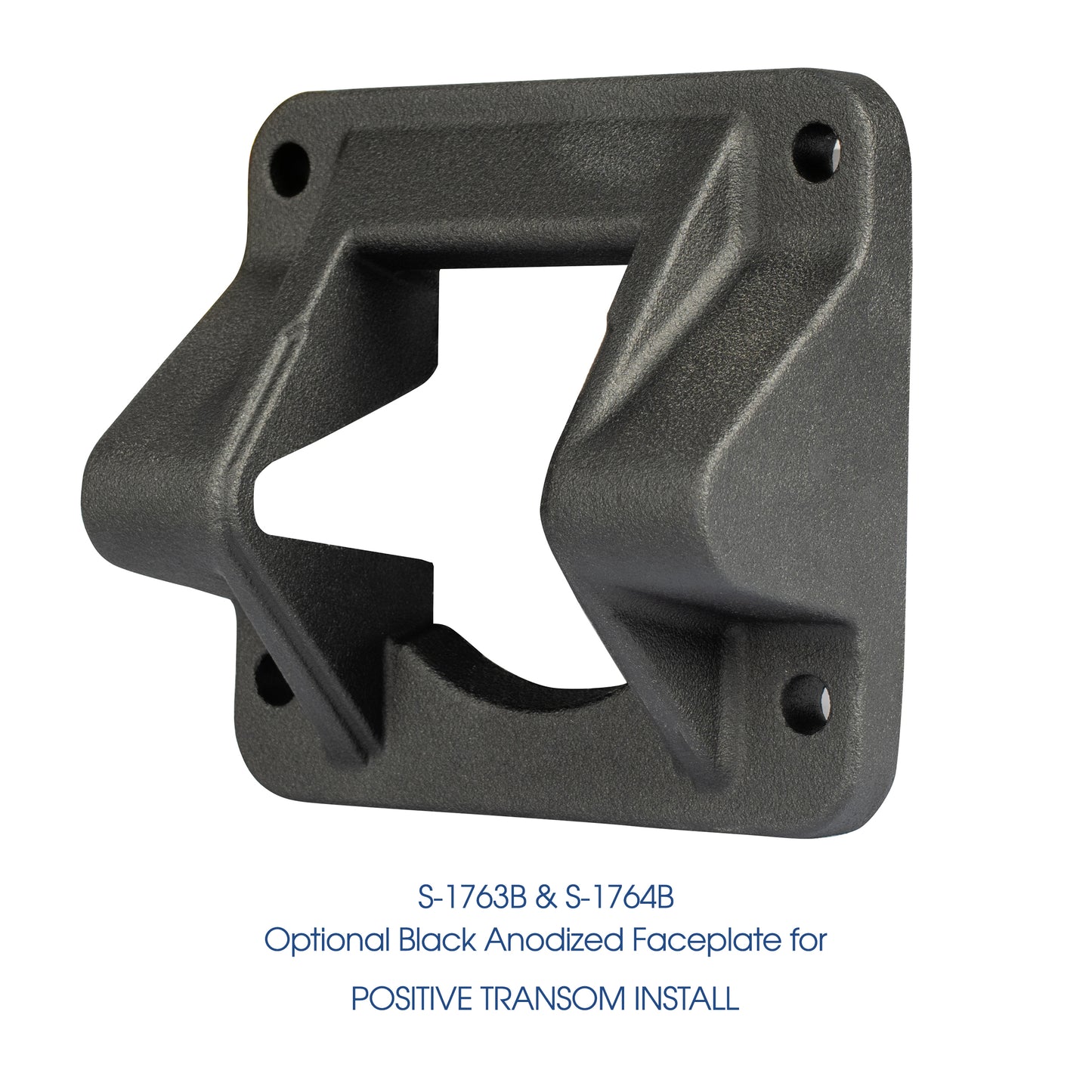 Anodized Aluminum Faceplate Invisible Ladder - 3 Step Positive Transom