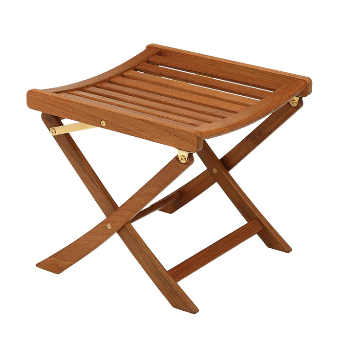 Premium Grade Teak Folding Foot Stool