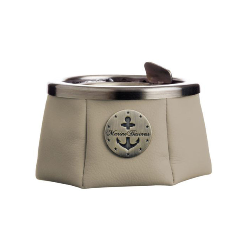 Gold Premium Windproof Ashtray with Stainless Steel Guard