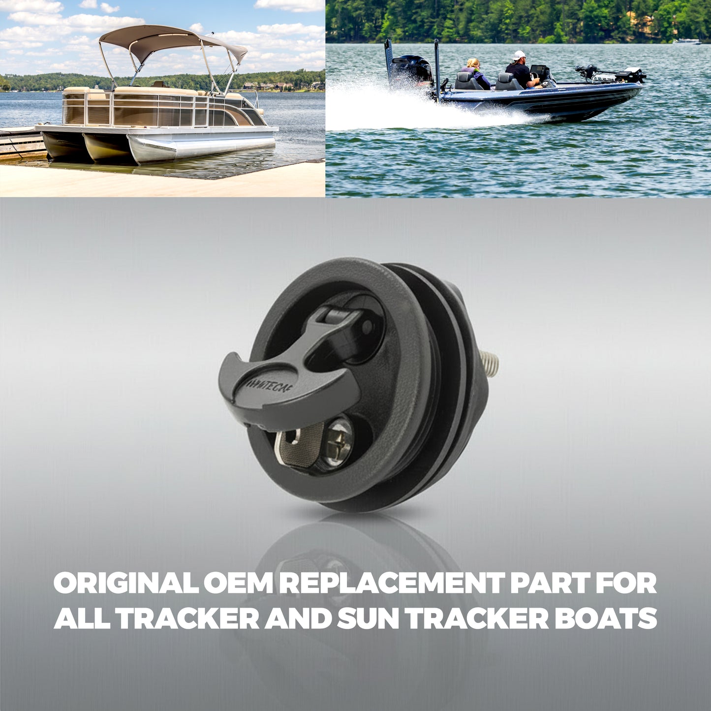 3" Black Nylon Locking T-Style Non-Compression Handle