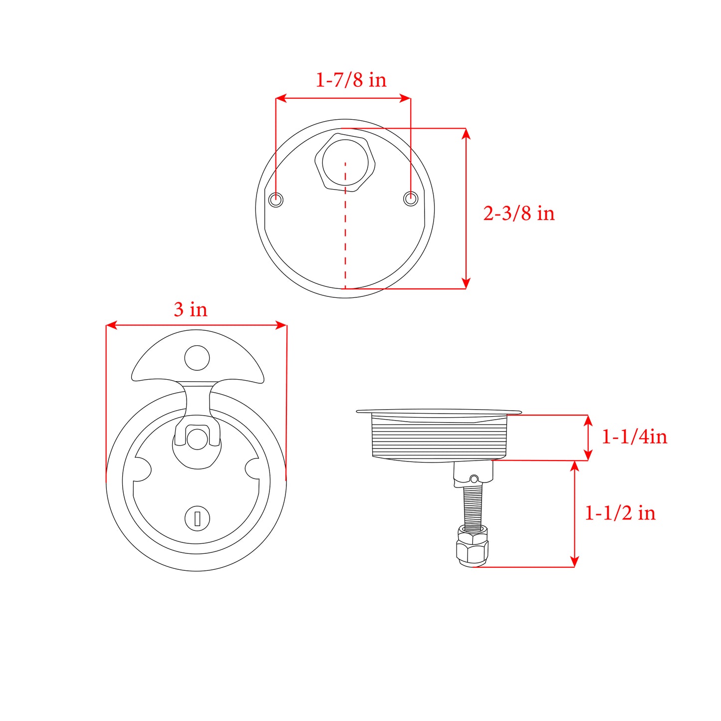 Non-Compression Handle T-Style
