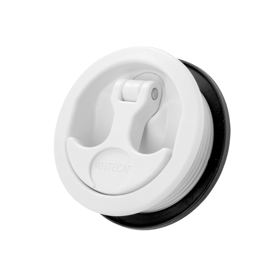 3" White Nylon Locking T-Style Non-Compression Handle