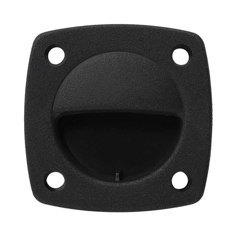 Small Black Nylon Flush Pull