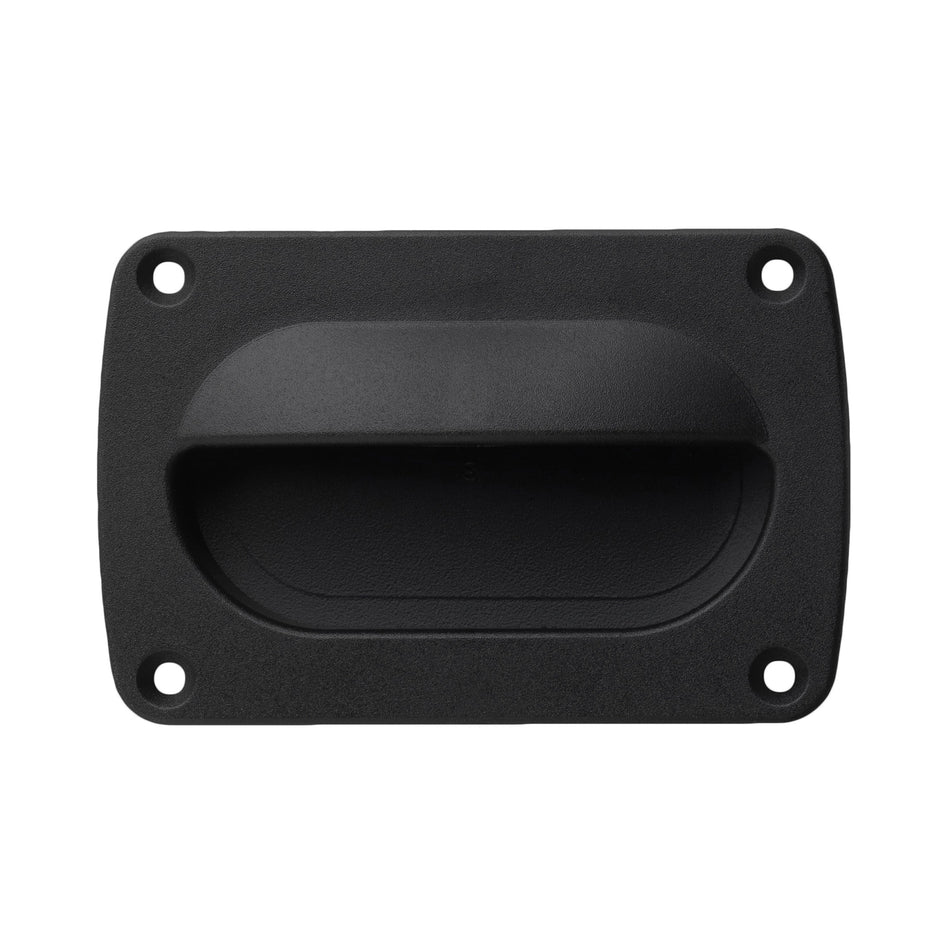 Large Black Nylon Flush Pull