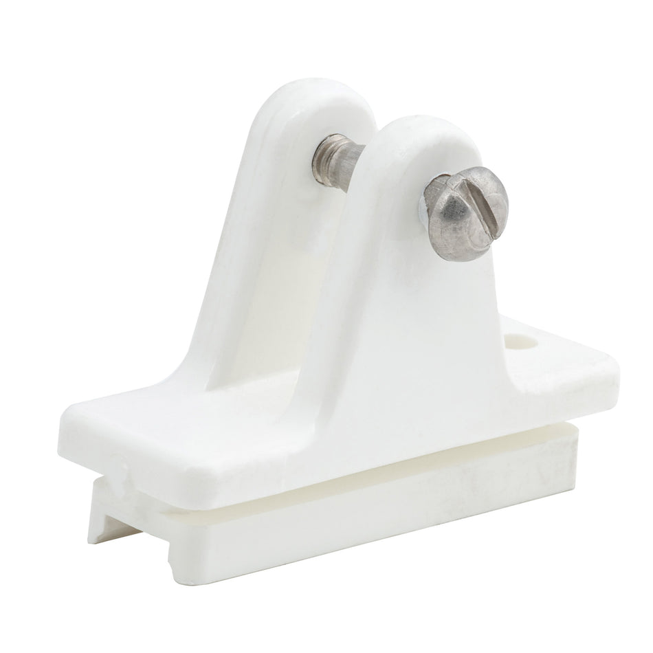 3/16" x 5" White Nylon Deck Hinge/Slide White Nylon Sliding Deck Hinge