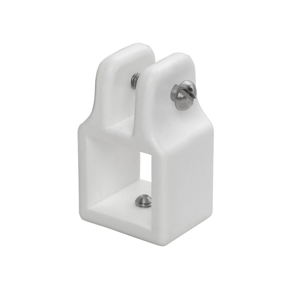 1" Square Tube White Nylon Jaw Slide
