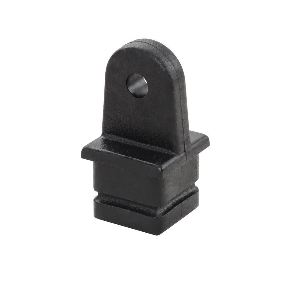 1" Square Tube Black Nylon Inside Eye End Fitting