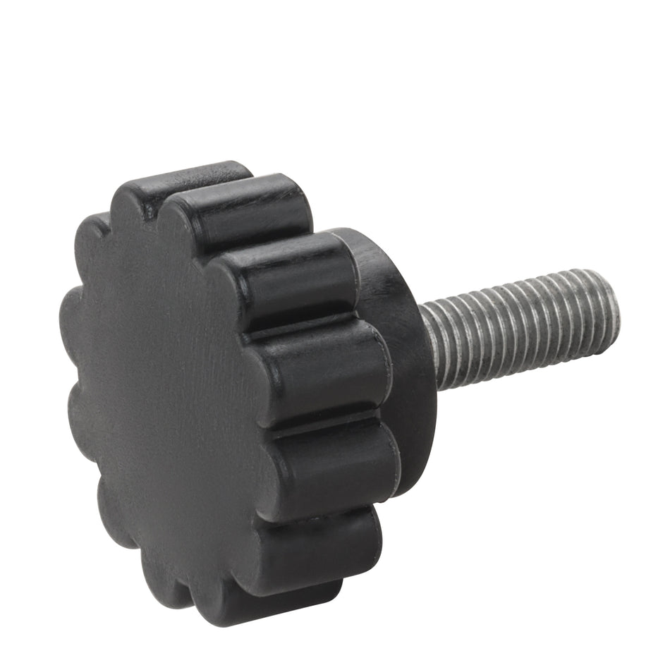 1/4" - 28" x 3/4" Black Nylon Head Screws