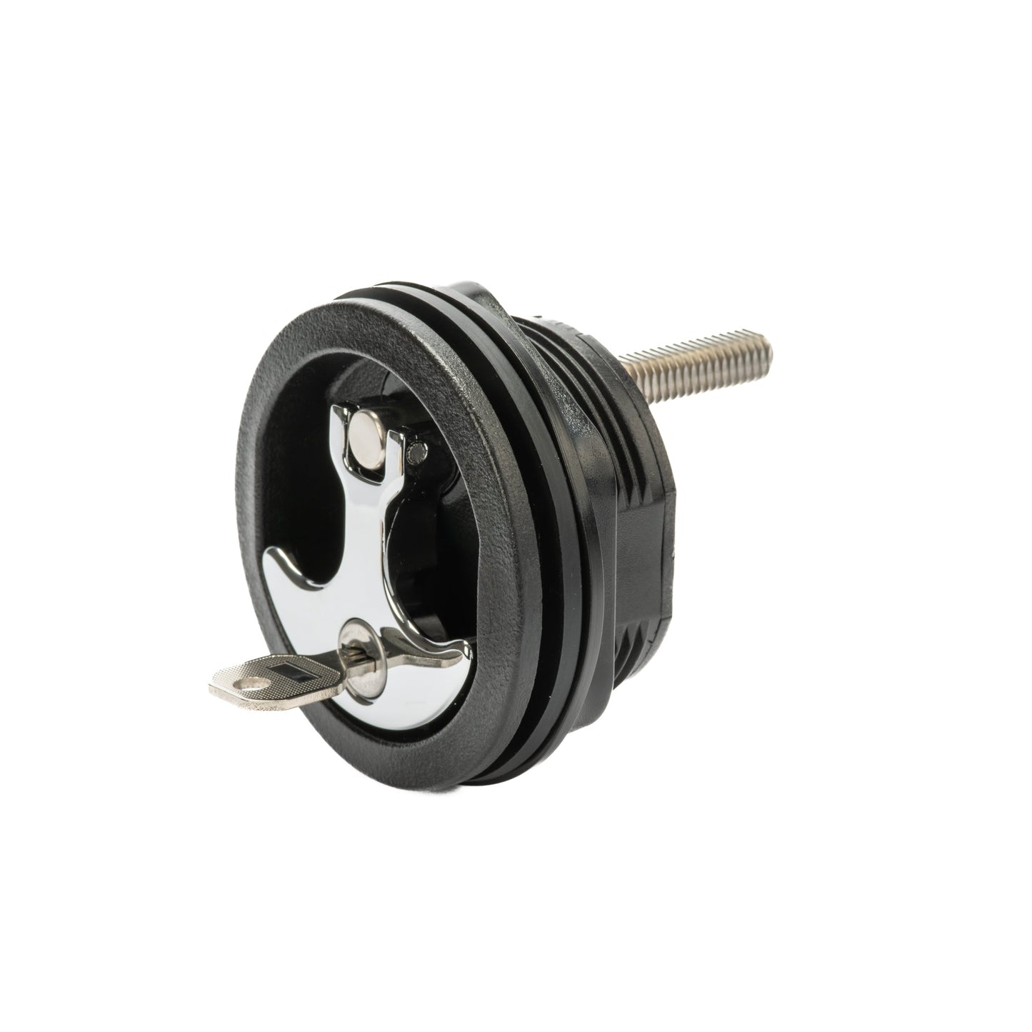 Black Nylon & 316 Stainless Steel T-Style Compression Handle - Locking