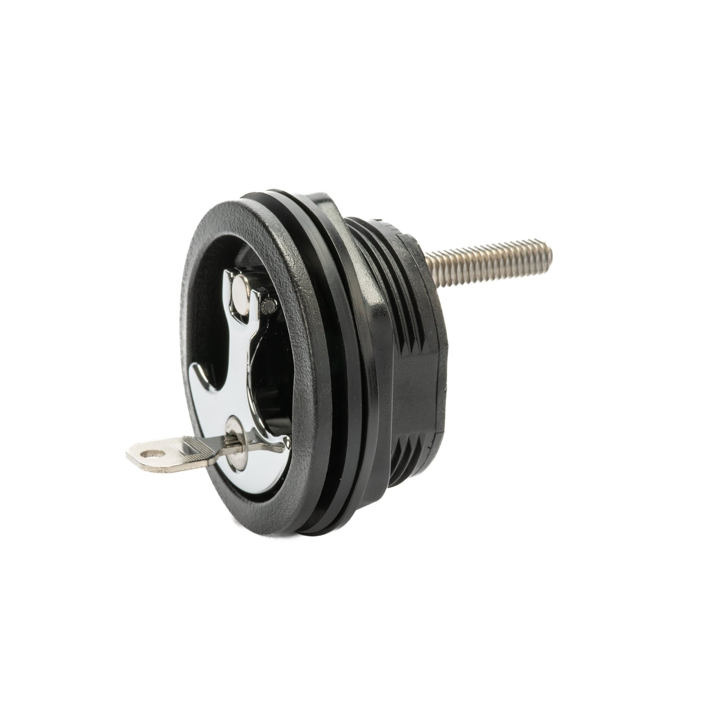 Black Nylon & 316 Stainless Steel T-Style Compression Handle - Locking