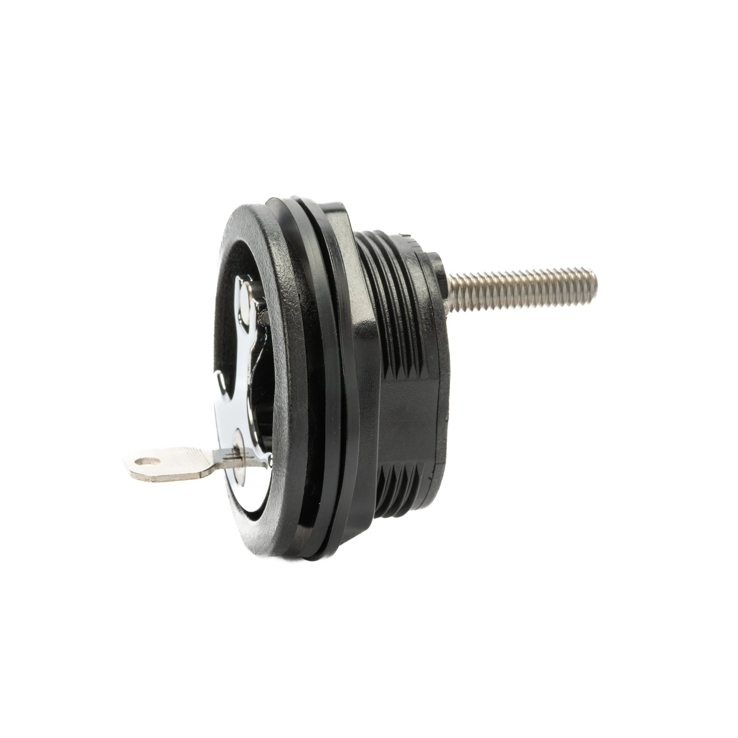 Black Nylon & 316 Stainless Steel T-Style Compression Handle - Locking