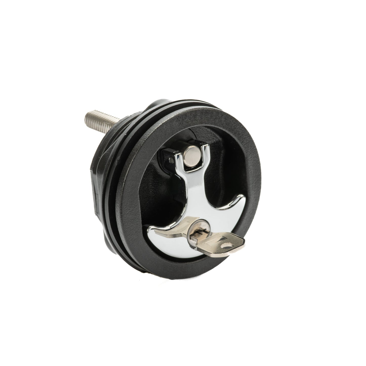 Black Nylon & 316 Stainless Steel T-Style Compression Handle - Locking