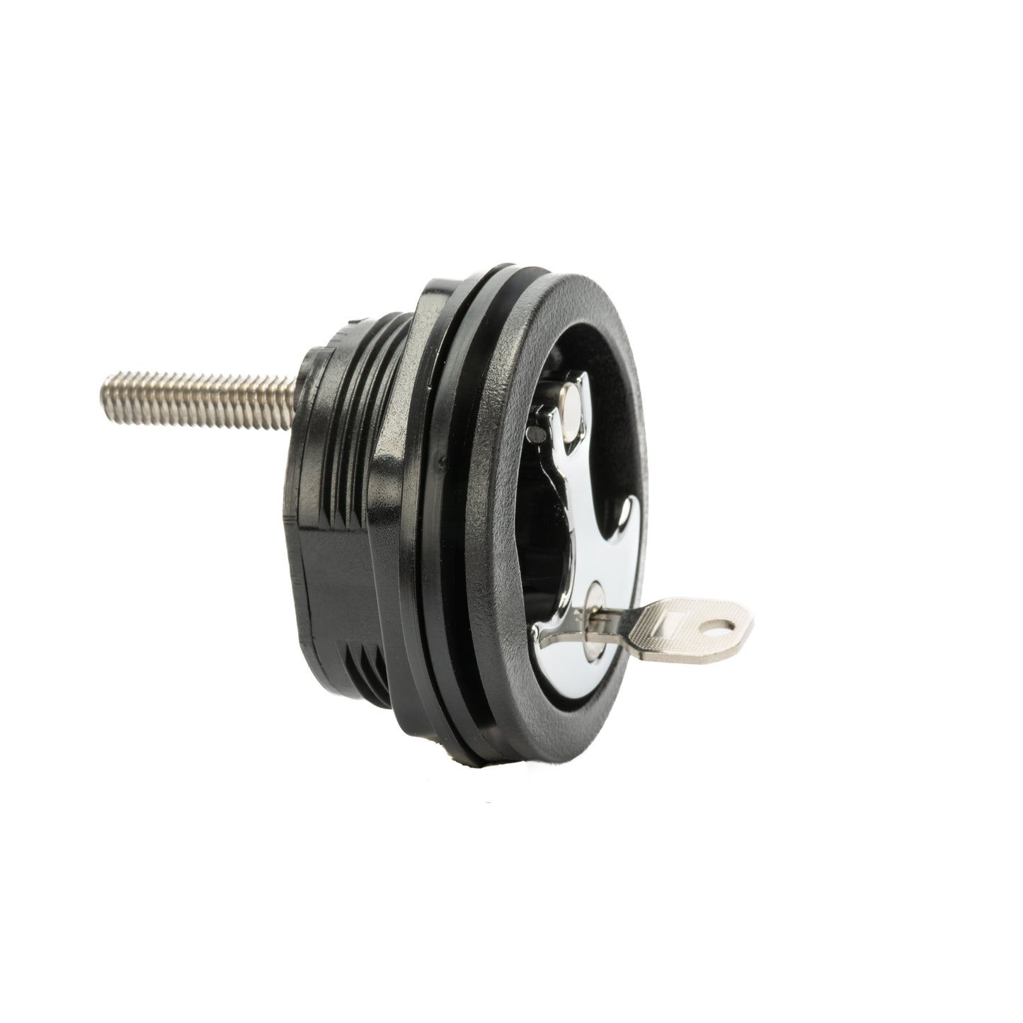 Black Nylon & 316 Stainless Steel T-Style Compression Handle - Locking