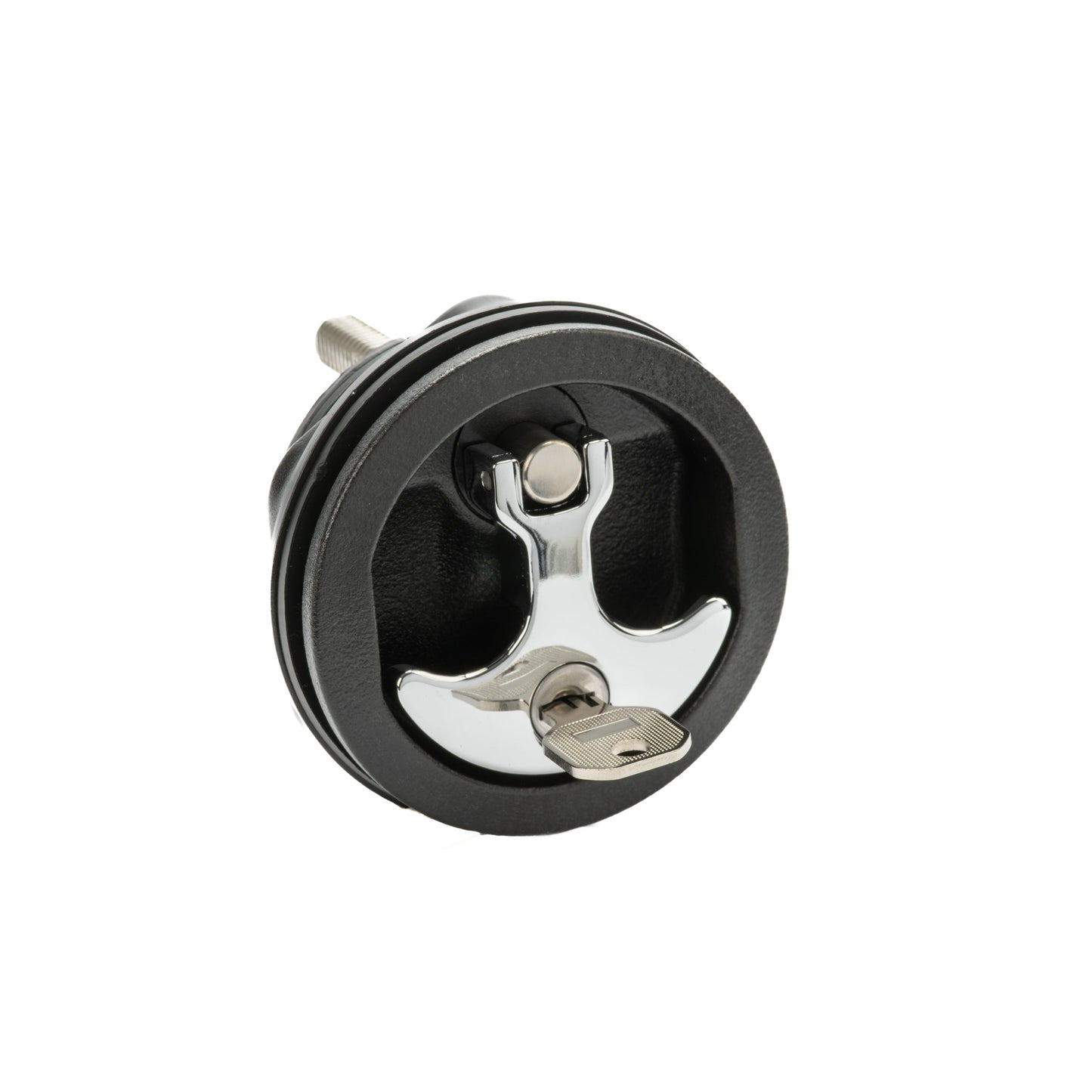 Black Nylon & 316 Stainless Steel T-Style Compression Handle - Locking