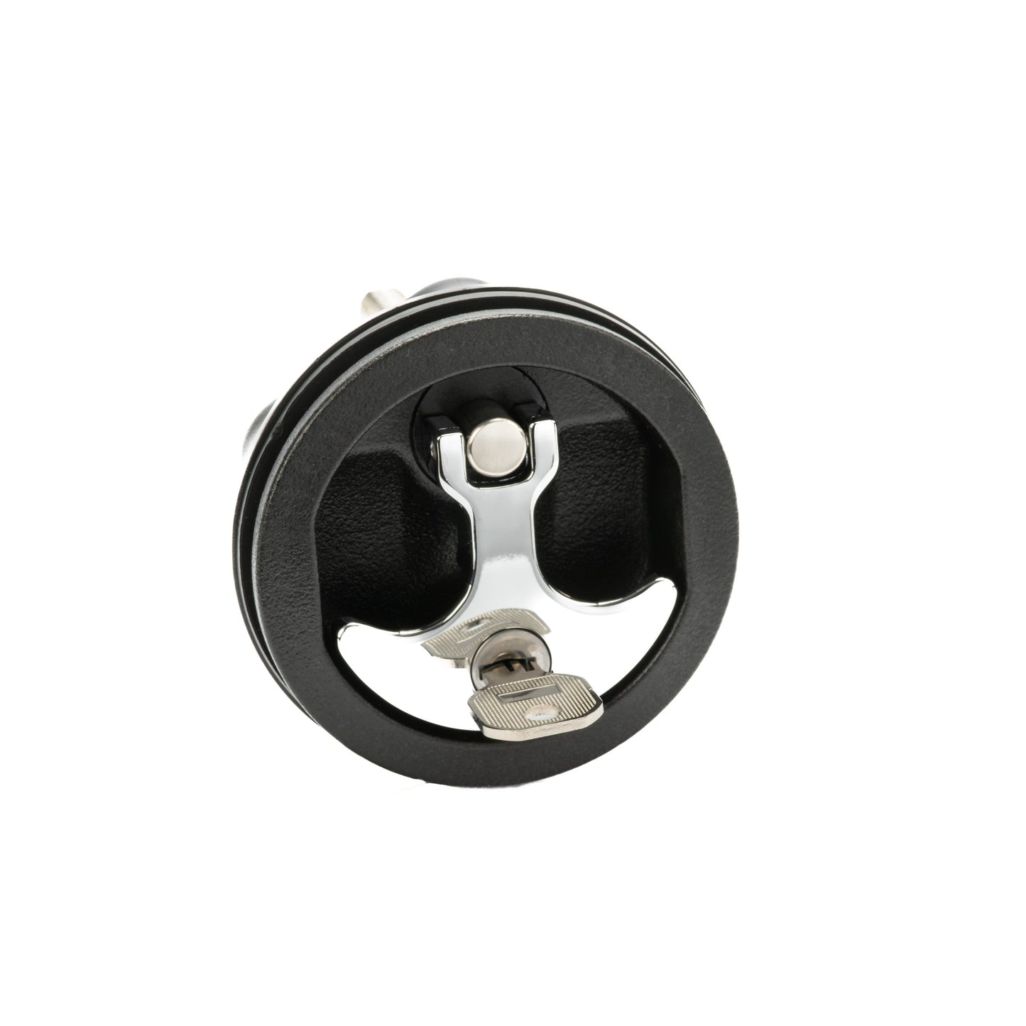 Black Nylon & 316 Stainless Steel T-Style Compression Handle - Locking