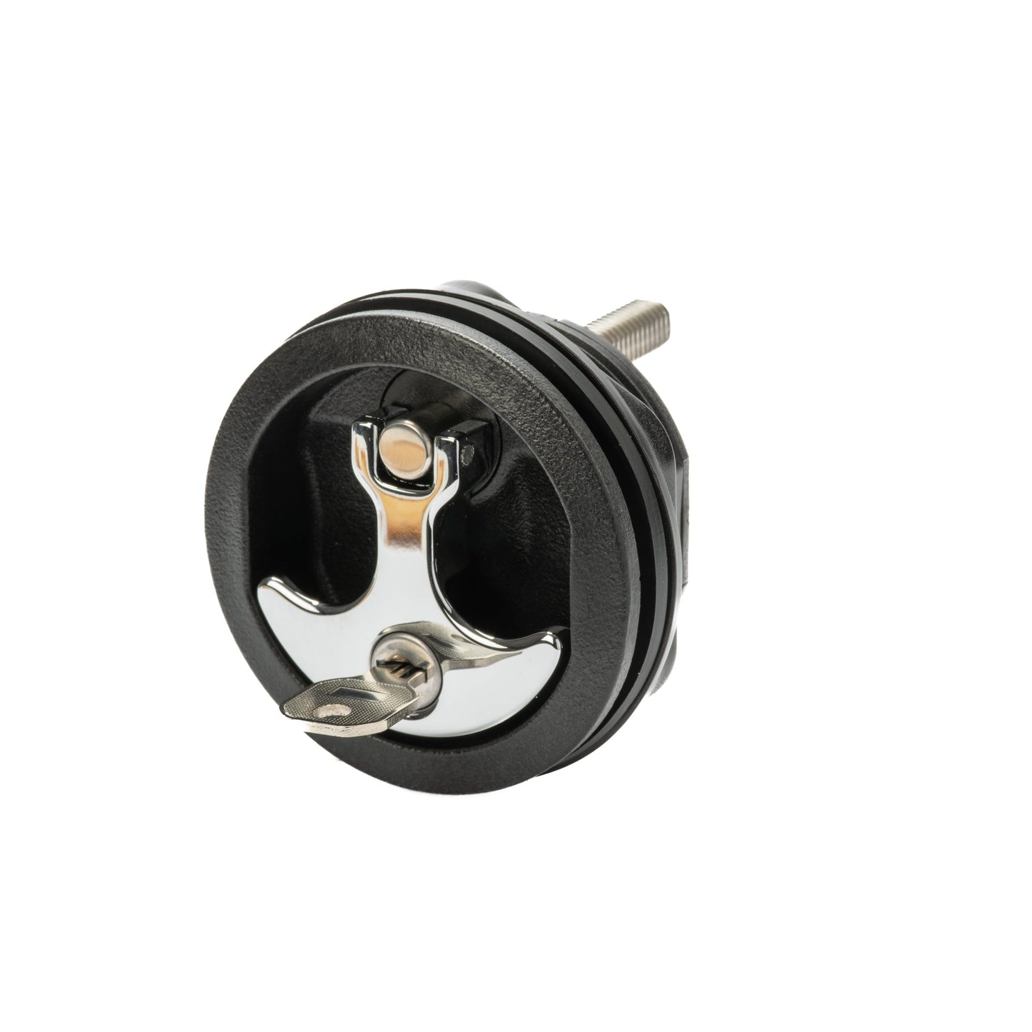 Black Nylon & 316 Stainless Steel T-Style Compression Handle - Locking