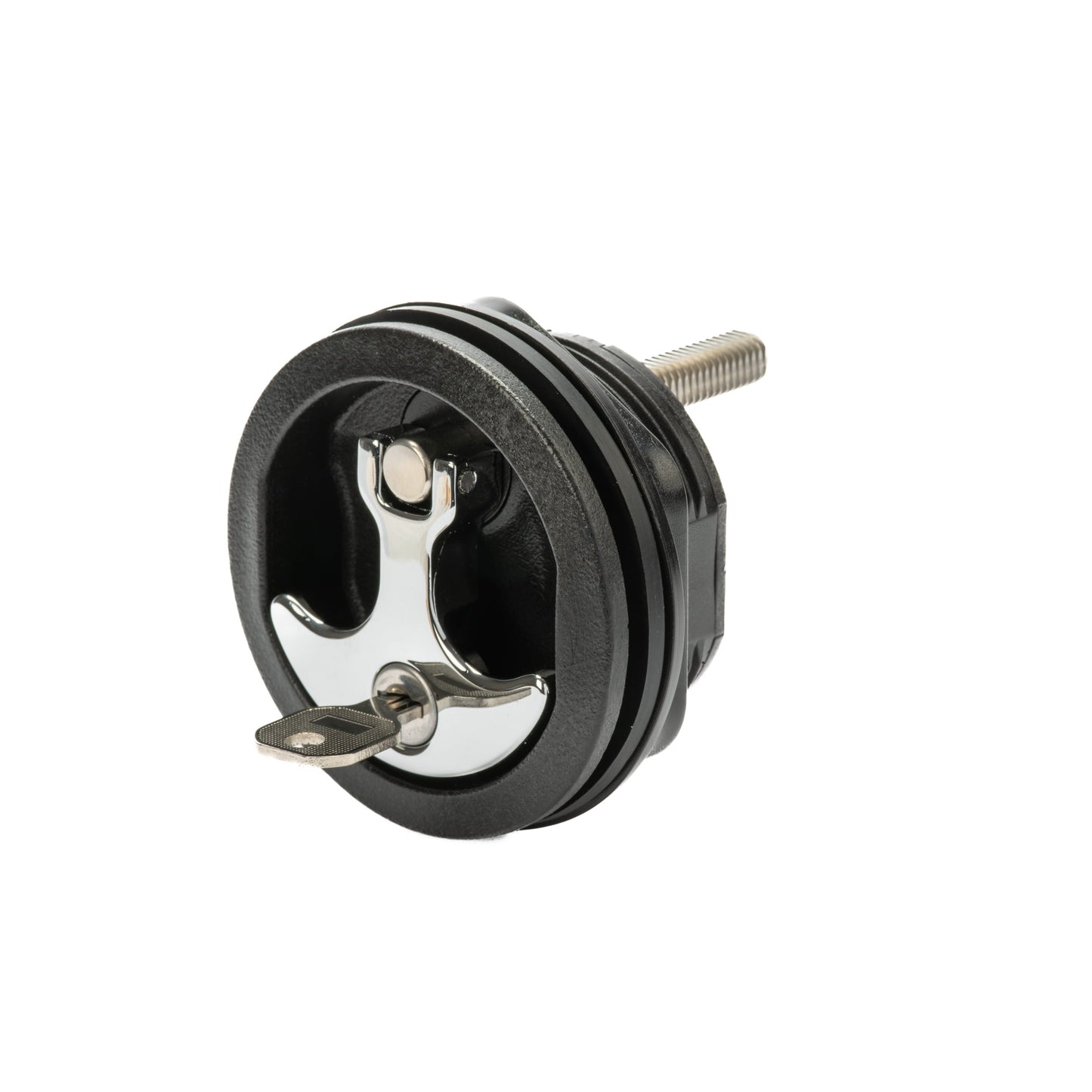 Black Nylon & 316 Stainless Steel T-Style Compression Handle - Locking