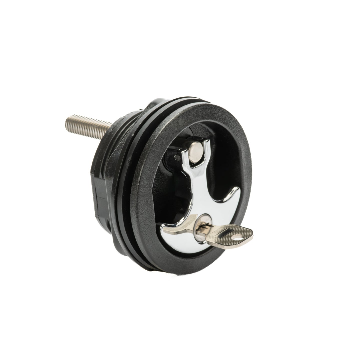 Black Nylon & 316 Stainless Steel T-Style Compression Handle - Locking