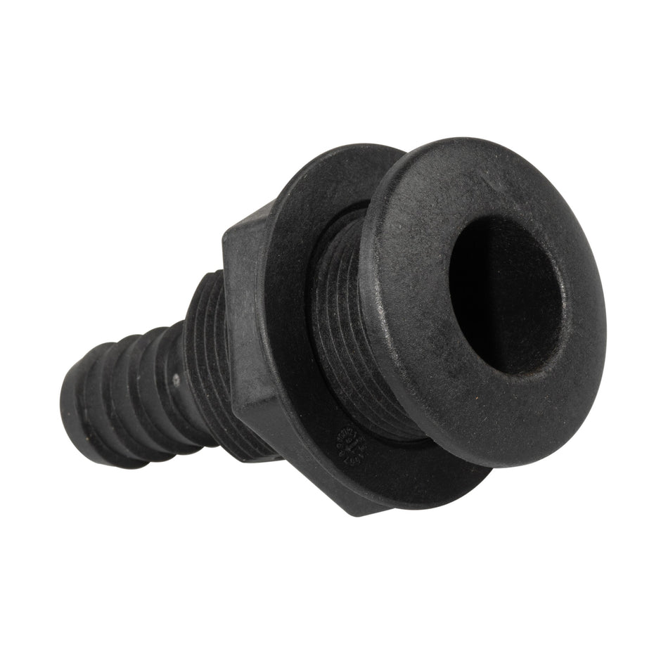 2" Nylon Straight Thru-Hull with Barb
