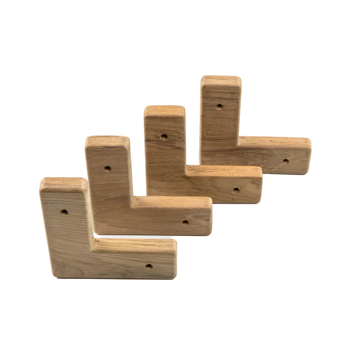 4-1/2" Premium Grade Teak Cooler/Box Chocks