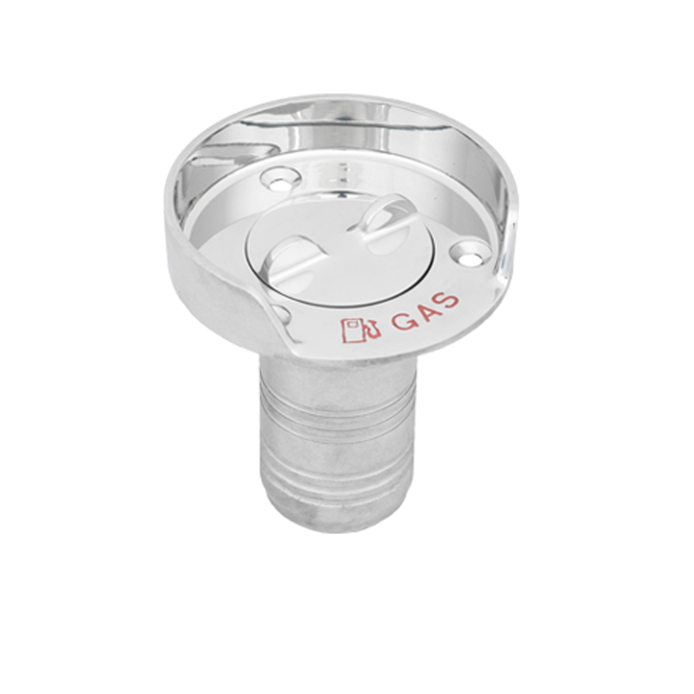 316 Stainless Steel Hose Deck Fill with Splash Guard (Gas) Whitecap Marine Hardware