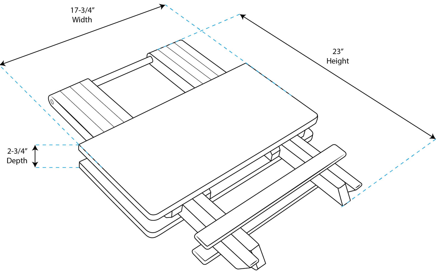 Solid Top Fold Away Table