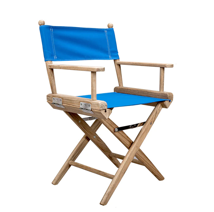 Directors Chair with Pacific Blue Sunbrella® Fabric Covers