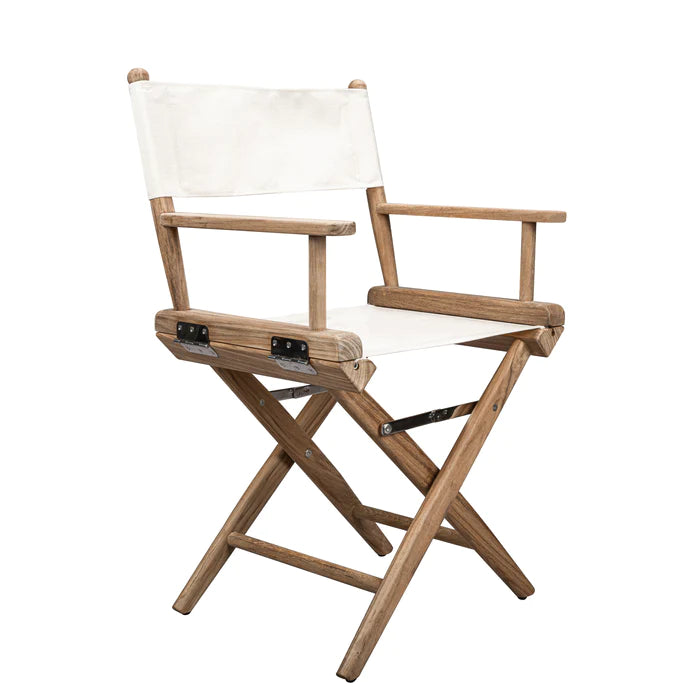 Directors Chair with Creme Sunbrella® Fabric Covers