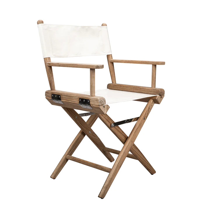 Directors Chair with White Sunbrella® Fabric Covers