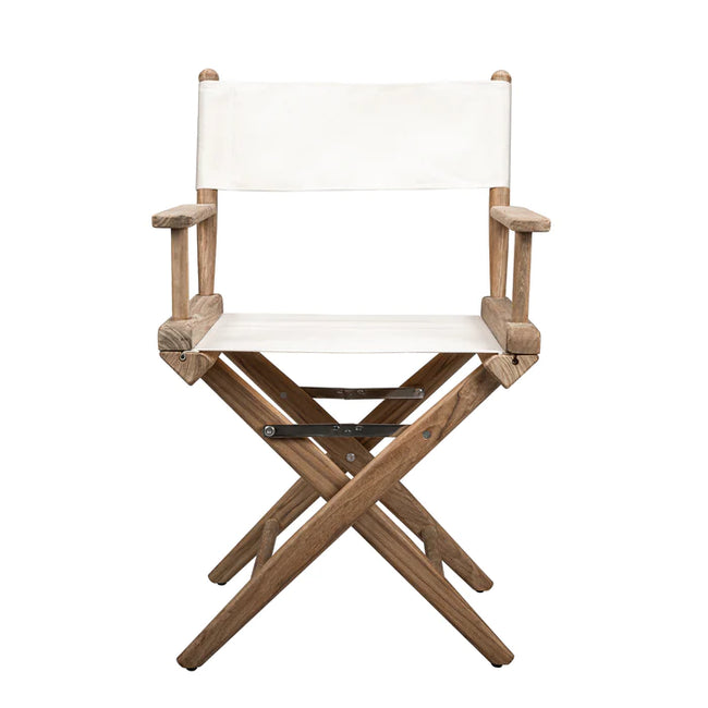 Directors Chair with White Sunbrella® Fabric Covers