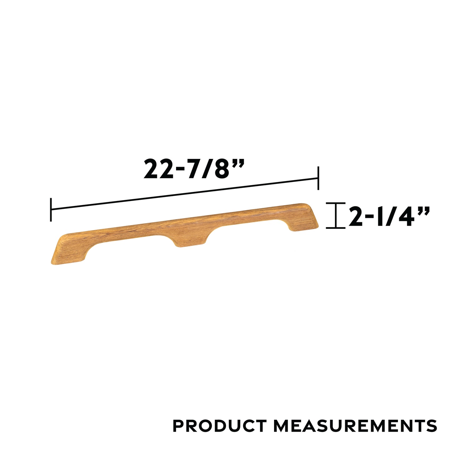 23" Premium Grade Teak 2 Loop Handrail