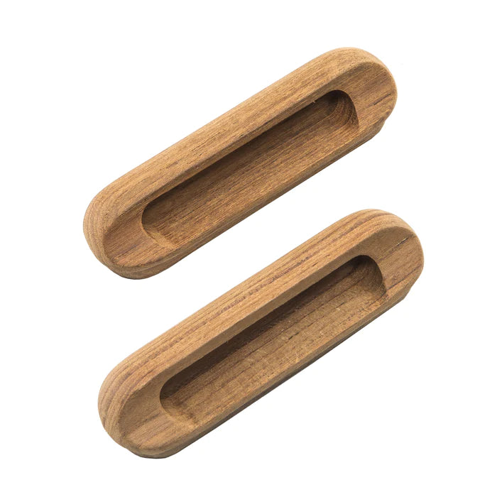 4-1/16" Premium Grade Teak Oblong Drawer Pull