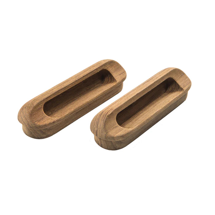 4-1/16" Premium Grade Teak Oblong Drawer Pull