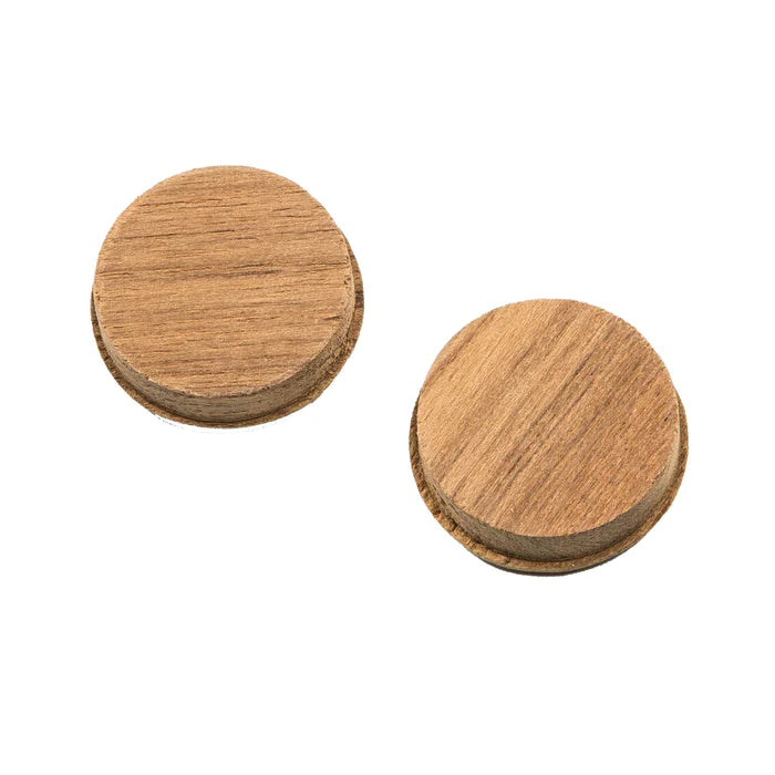 1-3/8" Premium Grade Teak Round Drawer Pull