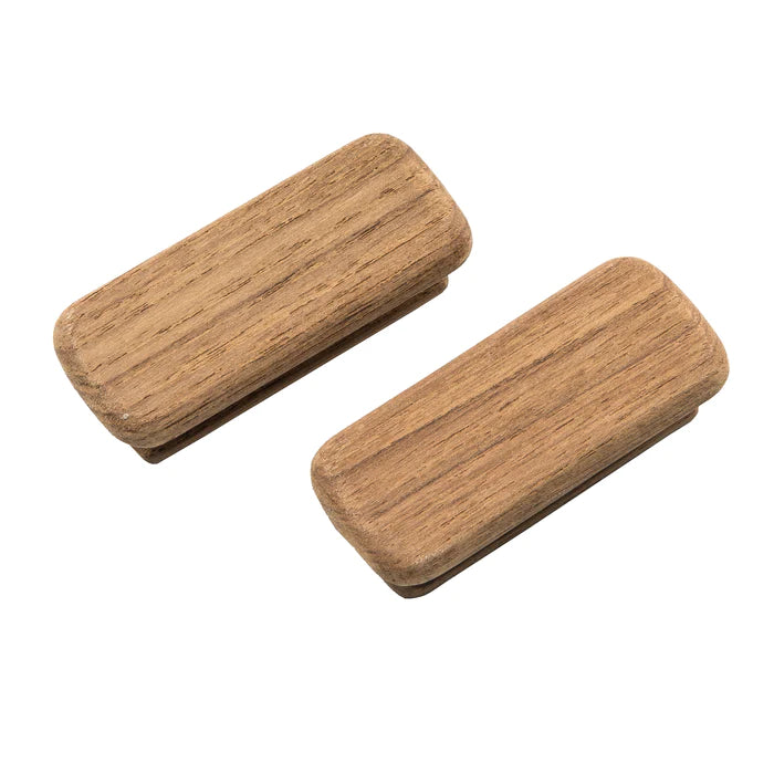 Premium Grade Teak Surface Mount Rectangular Drawer Knob