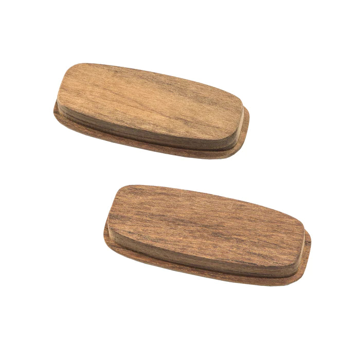 3-1/4" Premium Grade Teak Recessed Mount Rectangular Drawer Pull