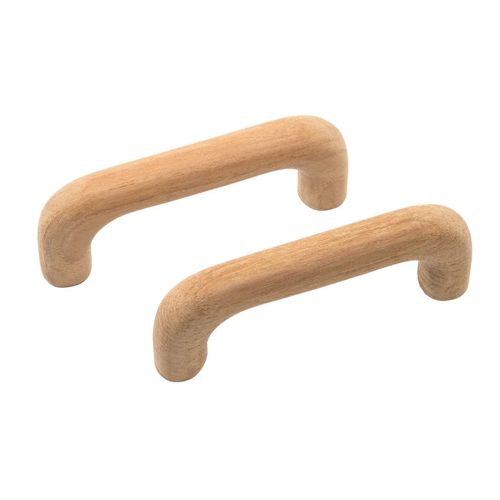 3-5/8" Premium Grade Teak Handle Drawer Pull