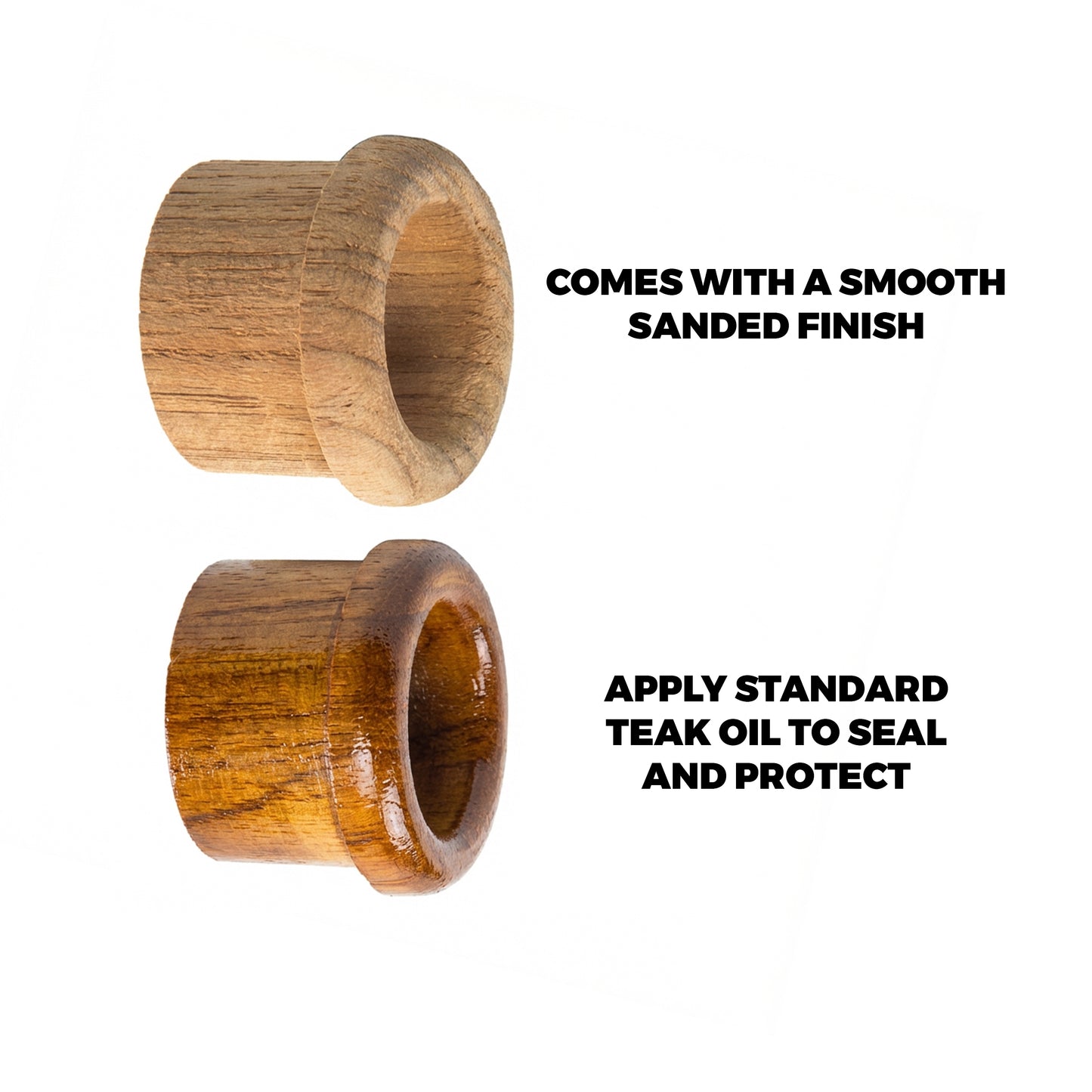 5/8" Premium Grade Teak Finger Pull