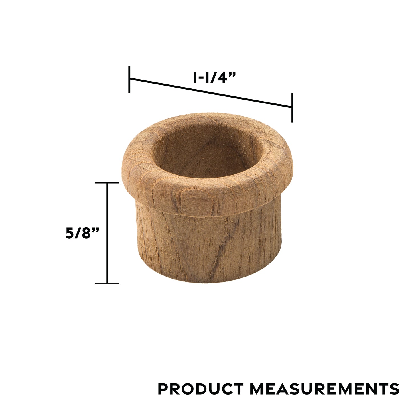 5/8" Premium Grade Teak Finger Pull