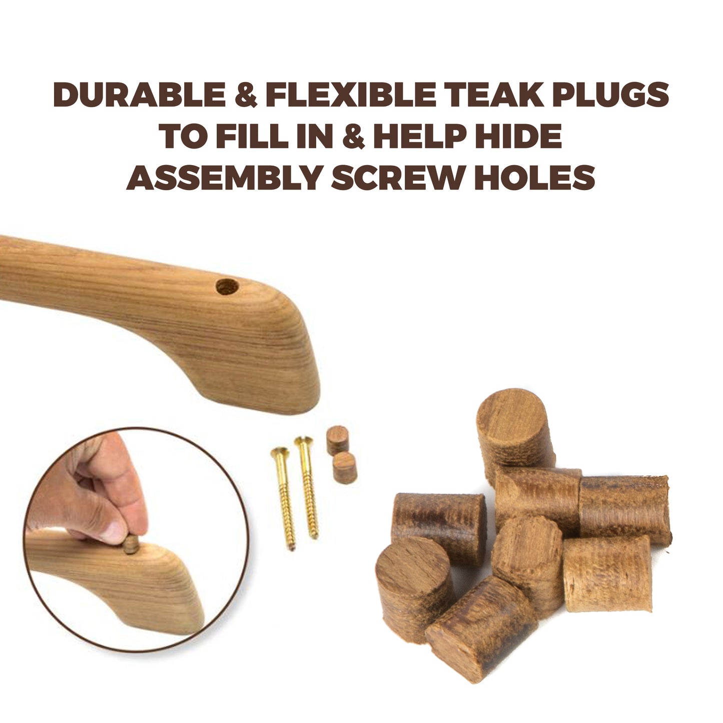3/8" 20 Pack Premium Grade Teak Plugs